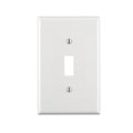 Leviton Leviton White 1 gang Thermoset Plastic Toggle Wall Plate 80501-00W